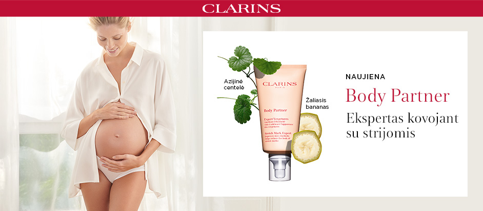 CLARINS priemonės nuo strijų