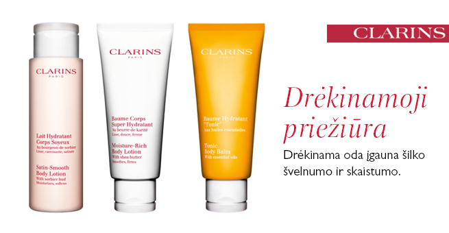 CLARINS priemonės drėkinimui, maitinimui