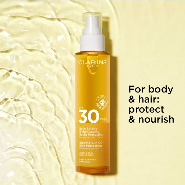 CLARINS Beautifying Sun Care Oil SPF 30  Apsauginis sausas aliejus kūnui