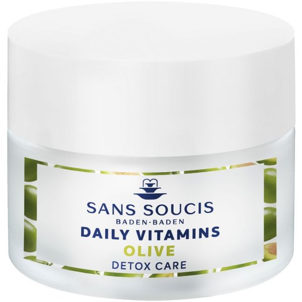SANS SOUCIS Daily Vitamins Olive Detox Care Kremas pažeistai odai