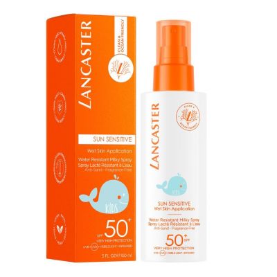 LANCASTER Sun Sensitive Milky Spray For Kids SPF50+  Apsauginė veido emulsija nuo saulės