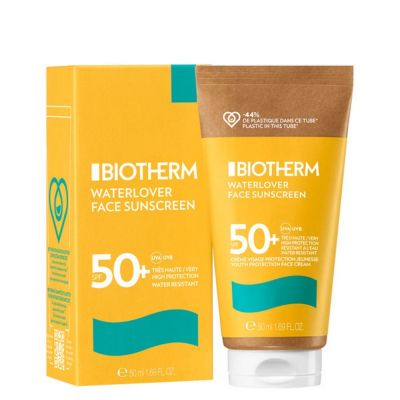 BIOTHERM Waterlover Face Sunscreen SPF50+ Apsauginis kremas nuo saulės veidui