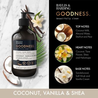 BAYLIS & HARDING GOODNESS COCONUT, VANILLA & SHEA Liquid soap