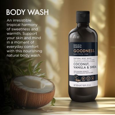 BAYLIS & HARDING GOODNESS COCONUT, VANILLA & SHEA Shower gel