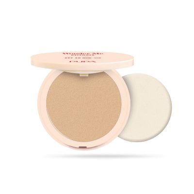 PUPA WONDER ME DEFENDER SPF 50 Lengva, švytėjimo suteikianti kreminė pudra