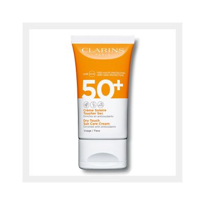 CLARINS Dry Touch Sun Care Cream For Face SPF 50 Apsauginis kremas nuo saulės veidui