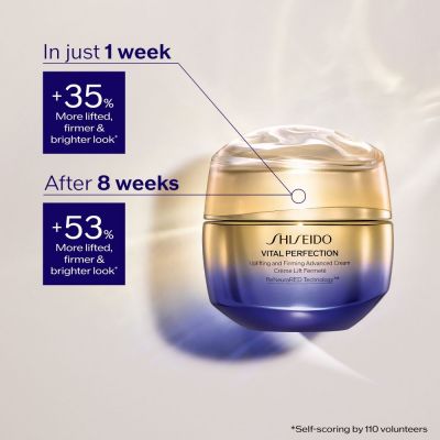 SHISEIDO UPLIFTING AND FIRMING ADVANCED CREAM Veido kremas nuo raukšlių