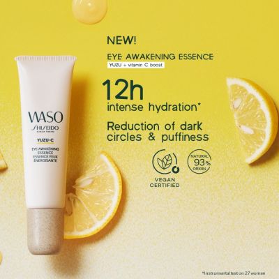 SHISEIDO Waso Yuzu-C Eye Awakening Essence Paakių gelis