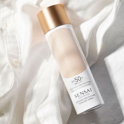 SENSAI SILKY BRONZE COOLING PROTECTIVE SUNCARE SPRAY SPF50+ Apsauginė purškiamoji priemonė nuo saulės