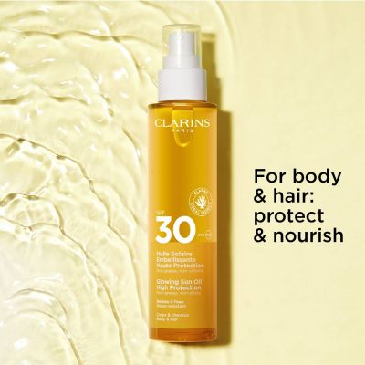 CLARINS Beautifying Sun Care Oil SPF 30  Apsauginis sausas aliejus kūnui