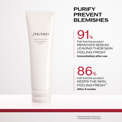SHISEIDO Deep Cleansing Foam Foaming Cleanser for combination or oily skin