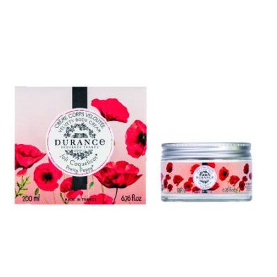 DURANCE VELVETY BODY CREAM PRETTY POPPY  Body cream