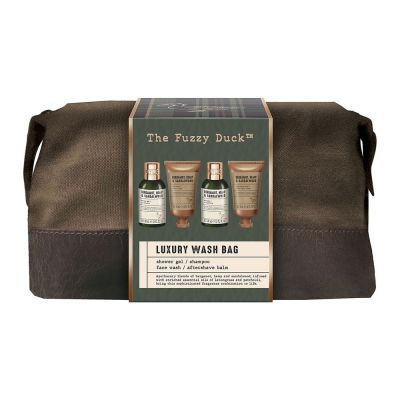 BAYLIS & HARDING The Fuzzy Duck Bergamot, Hemp & Sandalwood Men's Luxury Wash Bag Gift Set Rinkinys vyrams