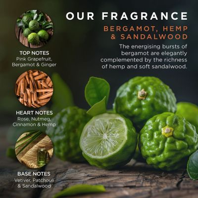 BAYLIS & HARDING The Fuzzy Duck Bergamot, Hemp & Sandalwood Men's Luxury Bath & Shower Gel Gift Dušo gelis vyrams