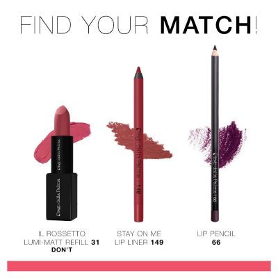DIEGO DALLA PALMA  THE LIPSTICK LUMI-MATT REFILL SYSTEM Lūpų dažų šerdelė