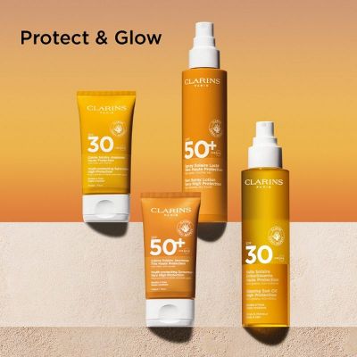 CLARINS Milky Sun Care Spray SPF 50+ Apsauginis pienelis nuo saulės