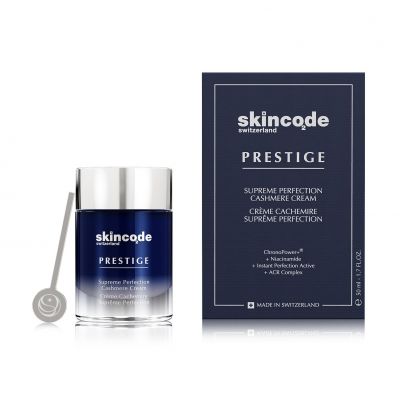 SKINCODE PRESTIGE SUPREME PERFECTION CASHMERE CREAM Jauninamasis veido kremas