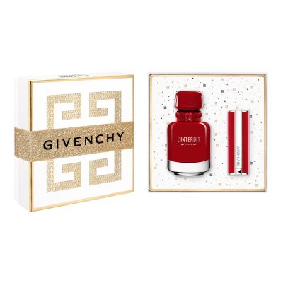 GIVENCHY  L'interdit EDP, Le Rouge Deep Velvet 37 lūpų dažai Rinkinys moterims