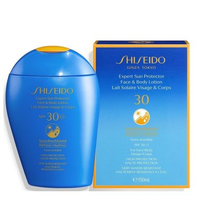 SHISEIDO Expert Sun Protector Face & Body Lotion SPF 30+ Apsauginis pienelis nuo saulės veidui