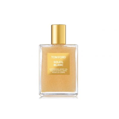 Shimmering body oil