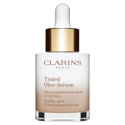 CLARINS Tinted Oleo-Serum Ypač lengvos tekstūros, sveiko žvilgesio suteikianti pudra su serumu