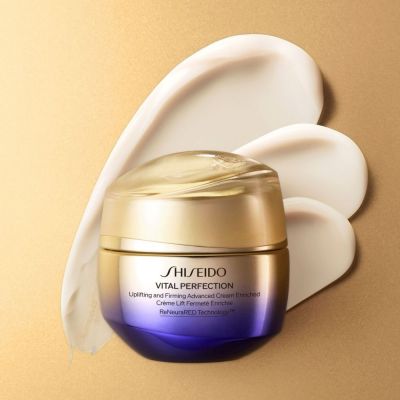 SHISEIDO UPLIFTING AND FIRMING ADVANCED CREAM ENRICHED Veido kremas nuo raukšlių