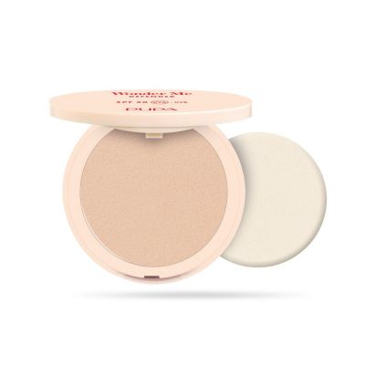 PUPA WONDER ME DEFENDER SPF 50 Lengva, švytėjimo suteikianti kreminė pudra