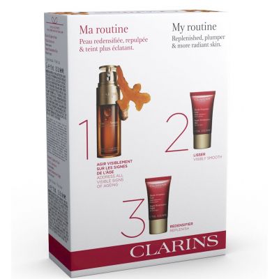CLARINS Double Serum & Super Restorative Veido odos priežiūros rinkinys