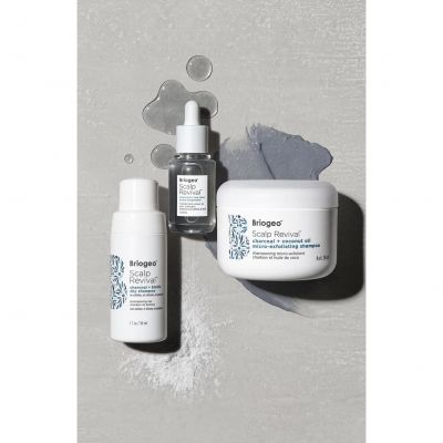 BRIOGEO Scalp Revival™ Charcoal+Pepermint Oil Cooling Jelly Conditioner Valomasis kondicionierius