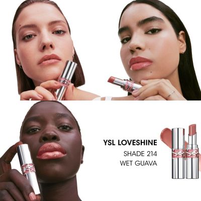 YVES SAINT LAURENT Loveshine Wet Shine Blizgūs drėkinamieji lūpų dažai
