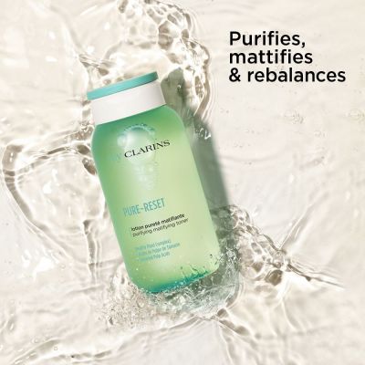 CLARINS PURE-RESET Purifying matifying toner Veido losjonas mišriai ir riebiai odai