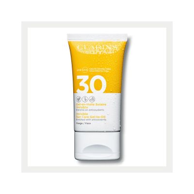CLARINS Invisible Sun Care Gel-to-Oil For Face SPF 30 Sun protection gel for face
