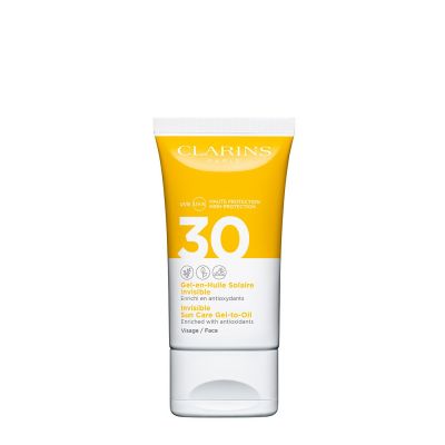 CLARINS Invisible Sun Care Gel-to-Oil For Face SPF 30 Sun protection gel for face