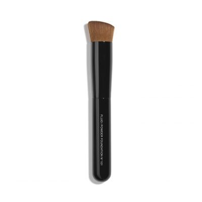 CHANEL FLUID AND POWDER FOUNDATION BRUSH N°101 Dvipusis makiažo pagrindo šepetėlis