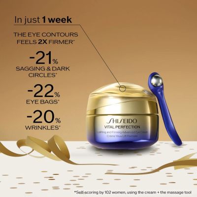 SHISEIDO Vital Perfection Lifting & Firming Ritual for Eyes Paakių odos priežiūros rinkinys