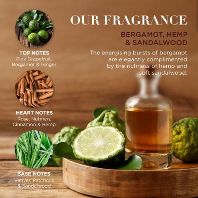 BAYLIS & HARDING The Fuzzy Duck Bergamot, Hemp & Sandalwood Men's Luxury Essentials Gift Set Rinkinys vyrams