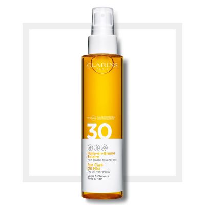 CLARINS Sun Care Oil MIst For Body & Hair SPF 30 Apsauginis aliejus nuo saulės