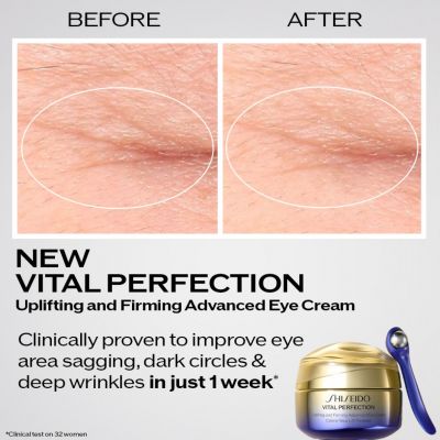 SHISEIDO UPLIFTING AND FIRMING ADVANCED EYE CREAM Firming eye cream