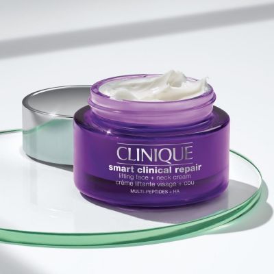 CLINIQUE Smart Clinical Repair_ Lifting Face + Neck Cream Stangrinamasis veido kremas