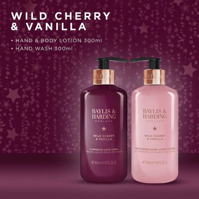 BAYLIS & HARDING Wild Cherry & Vanilla Luxury Hand Care Gift Set Rinkinys rankoms