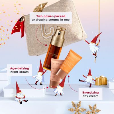 CLARINS Double Serum & Extra Firming Collection Veido odos priežiūros rinkinys