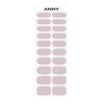 ANNY GEL NAIL STRIPS QUICK AND EASY GEL NAIL STRIPS 010