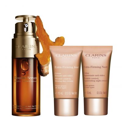CLARINS Double Serum & Extra-Firming Veido odos priežiūros rinkinys