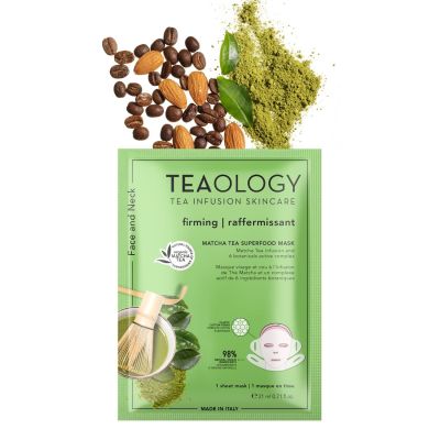 TEAOLOGY MATCHA TEA SUPERFOOD FACE MASK Firming - anti-wrinkle recontouring massage mask