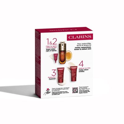 CLARINS DOUBLE SERUM & SUPER RESTORATIVE Veido odos priežiūros rinkinys