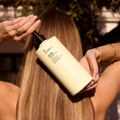 GOSH HAIR CARE GLOW Drėkinamasis šampūnas suteikiantis žvilgesio