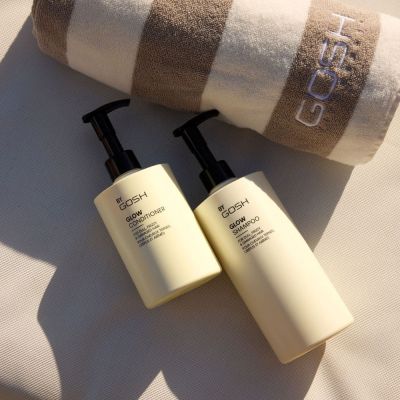 GOSH HAIR CARE GLOW Drėkinamasis šampūnas suteikiantis žvilgesio