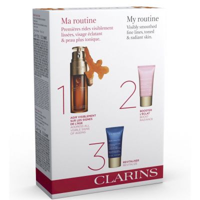CLARINS Double Serum & Multi-Active Veido odos priežiūros rinkinys