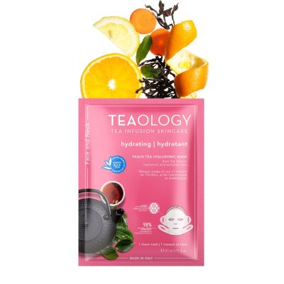 TEAOLOGY PEACH TEA HYALURONIC FACE MASK Anti-aging face mask