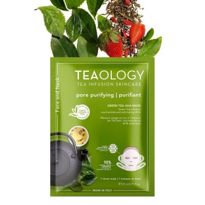 TEAOLOGY GREEN TEA AHA FACE MASK Purifying and mattifying mask